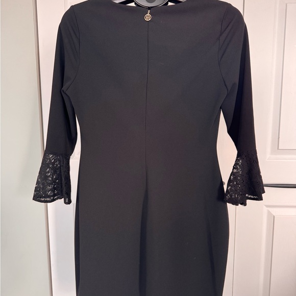 Tommy Hilfiger Black Dress with Lace Cuffs - Picture 3 of 5